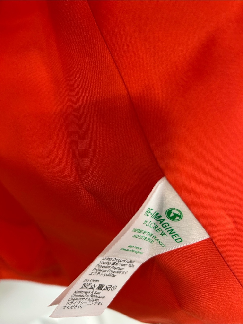 J. Crew Bright Orange Single-Button Linen Blazer - Picture 4 of 8